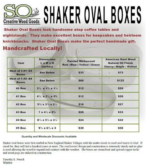 oval electrical box|shaker box size chart.